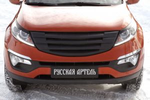 Решетка радиатора с черной сеткой  (Вариант 3) Kia Sportage (2011 по наст.)